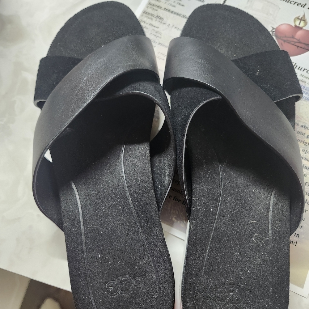 UGG Women's Black Slide Sandals